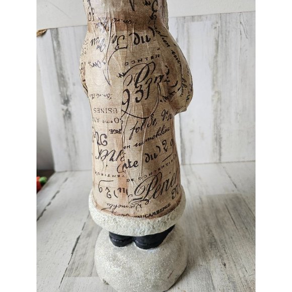 Shabby chic Santa tree glitter unique large Xmas decor 17" Tinsel tree - Picture 5 of 9